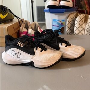 Under Armour Kids' Black and White Sneakers